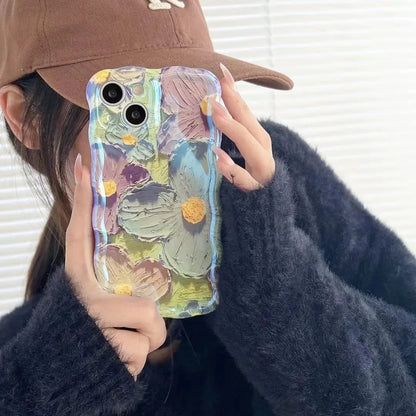 Floral Oil-Paint iPhone Case - ThePhoneCart