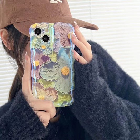 Floral Oil-Paint iPhone Case - ThePhoneCart
