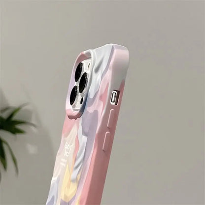 Multi Color Wavy Texture iPhone Case - ThePhoneCart