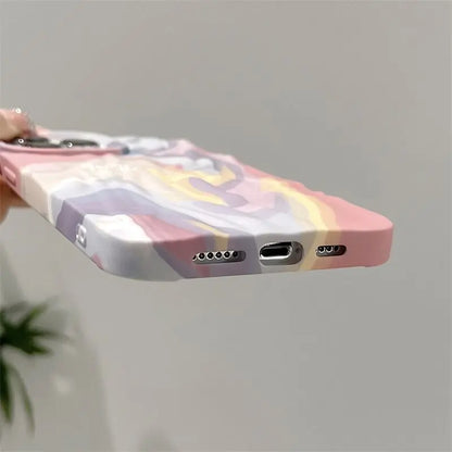 Multi Color Wavy Texture iPhone Case - ThePhoneCart