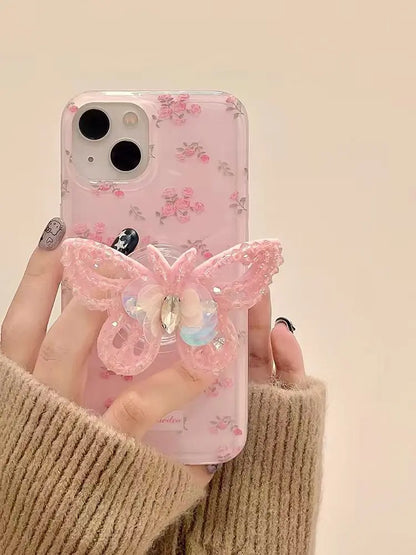Rose Garden Butterfly Iphone Case - ThePhoneCart