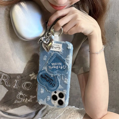 Paris 1996 Denim iPhone Covers With Charm - ThePhoneCart