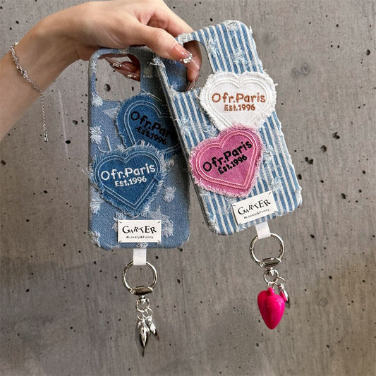 Paris 1996 Denim iPhone Covers With Charm - ThePhoneCart