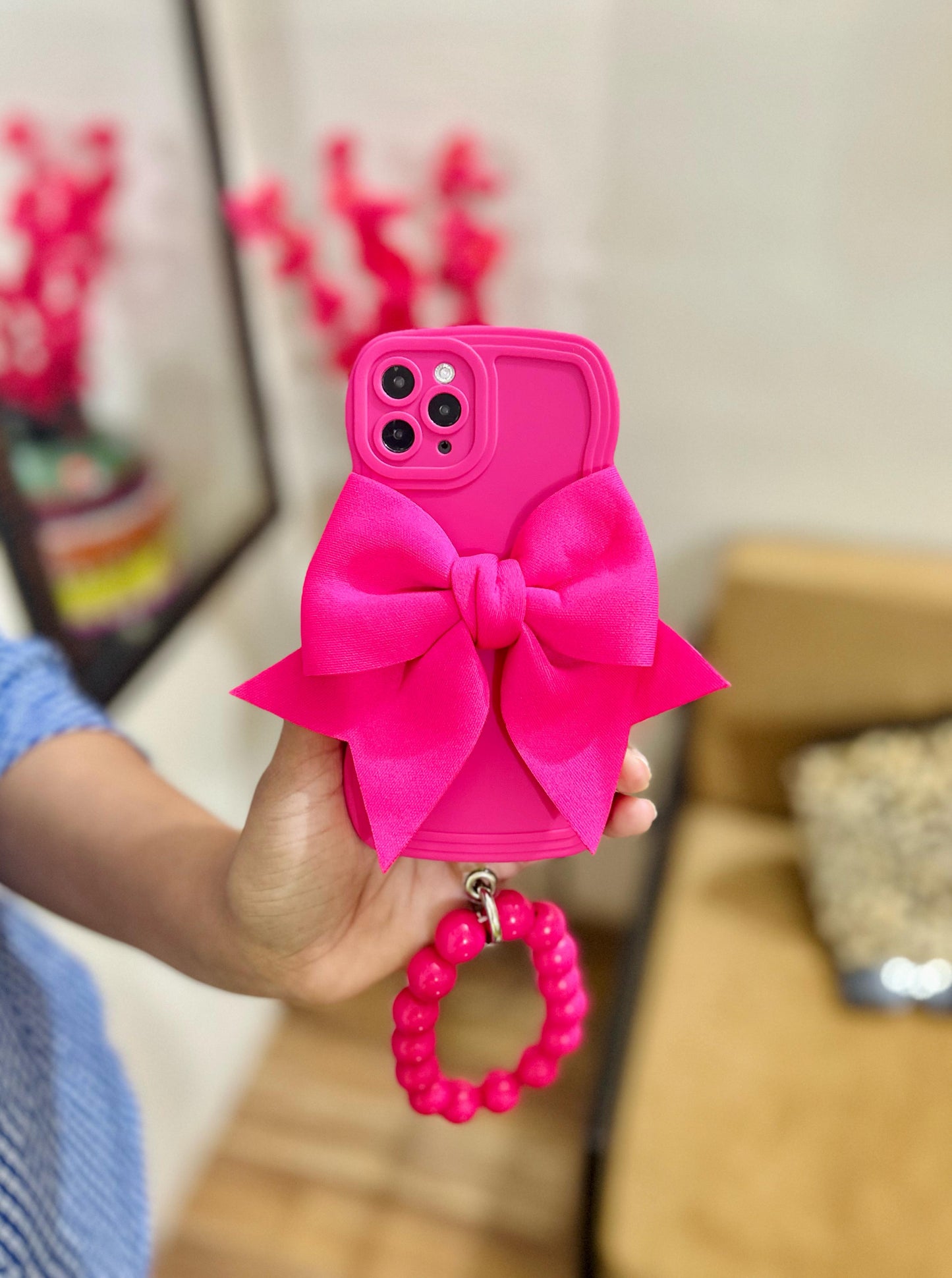 Pink Bow iPhone Case