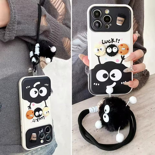 Black Charcoal Ball iPhone case