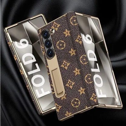 Luxury LV leather Samsung Fold Cover (Prepaid Only) ThePhoneCart