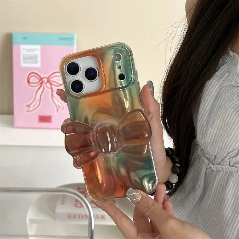Silky Sunset with Bow Stand iPhone Cover ThePhoneCart