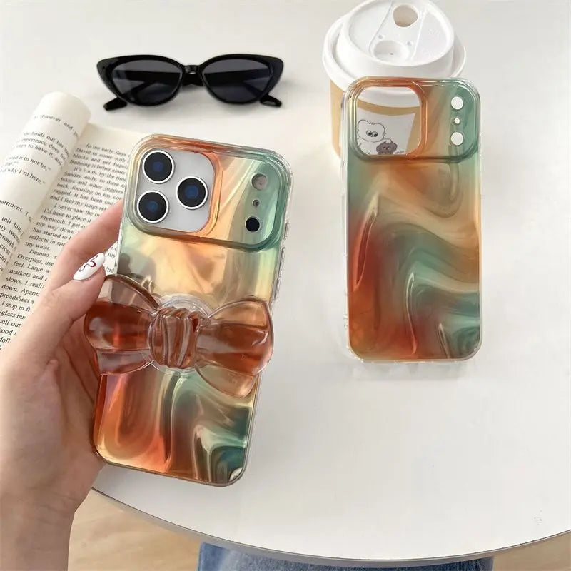 Silky Sunset with Bow Stand iPhone Cover ThePhoneCart