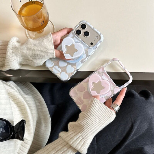 Love Star With Magnetic Holder iPhone Cover