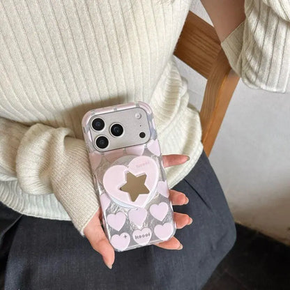 Love Star With Magnetic Holder iPhone Cover ThePhoneCart