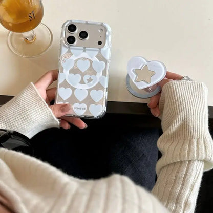 Love Star With Magnetic Holder iPhone Cover ThePhoneCart