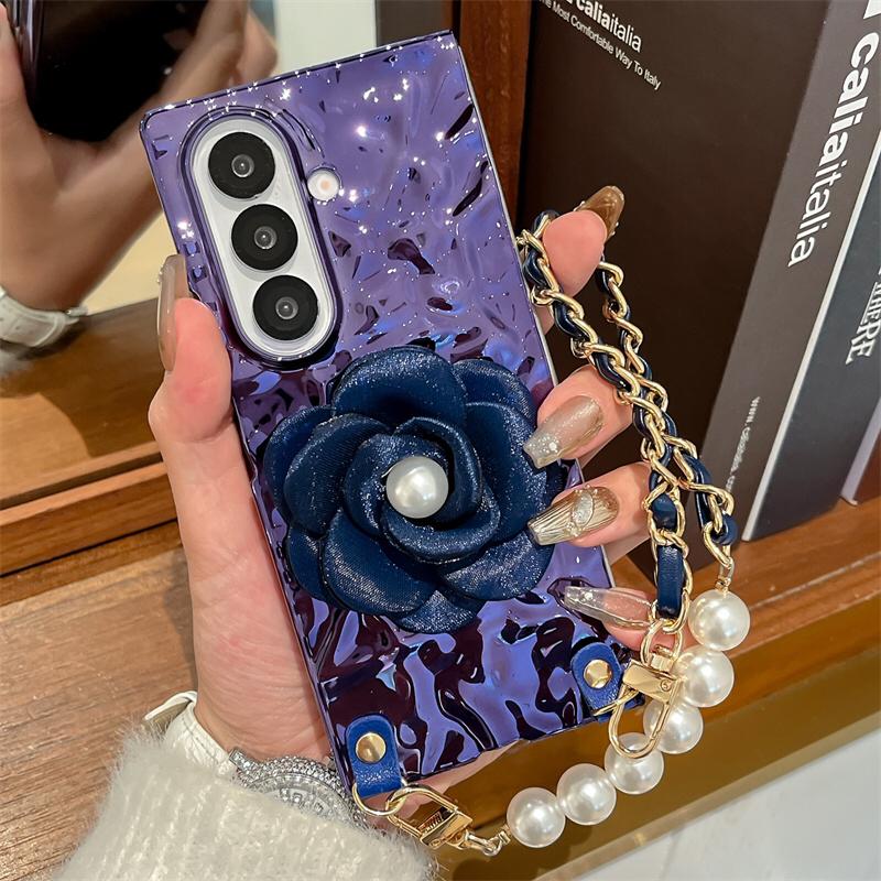 Royal Camellia Pearl Drop Flip-Fold Covers ThePhoneCart