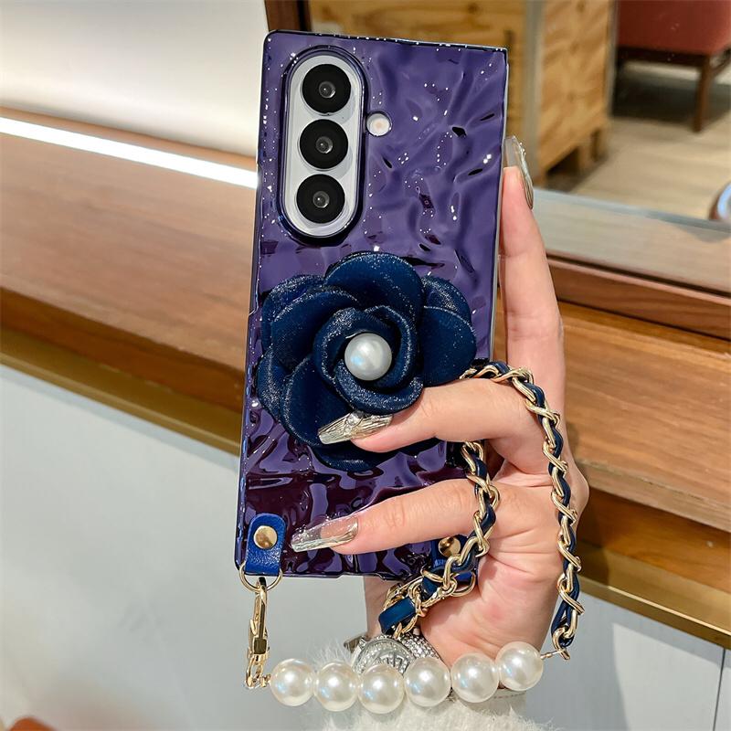 Royal Camellia Pearl Drop Flip-Fold Covers ThePhoneCart