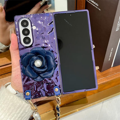 Royal Camellia Pearl Drop Flip-Fold Covers ThePhoneCart