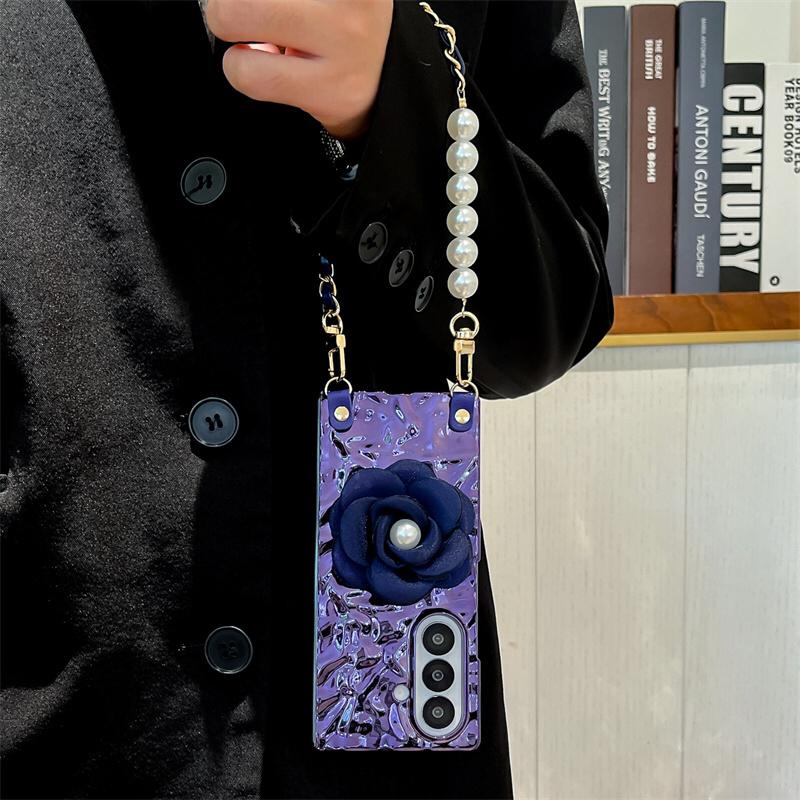 Royal Camellia Pearl Drop Flip-Fold Covers ThePhoneCart