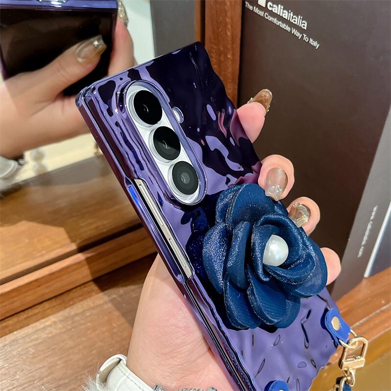 Royal Camellia Pearl Drop Flip-Fold Covers ThePhoneCart