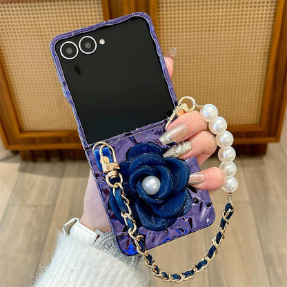 Royal Camellia Pearl Drop Flip-Fold Covers ThePhoneCart