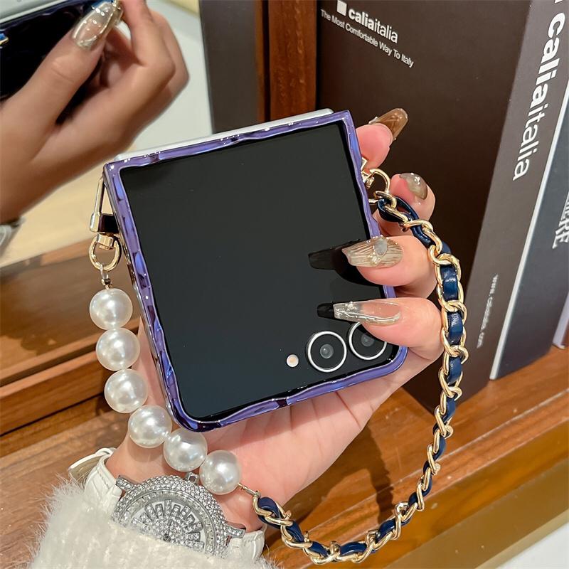 Royal Camellia Pearl Drop Flip-Fold Covers ThePhoneCart