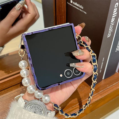 Royal Camellia Pearl Drop Flip-Fold Covers ThePhoneCart