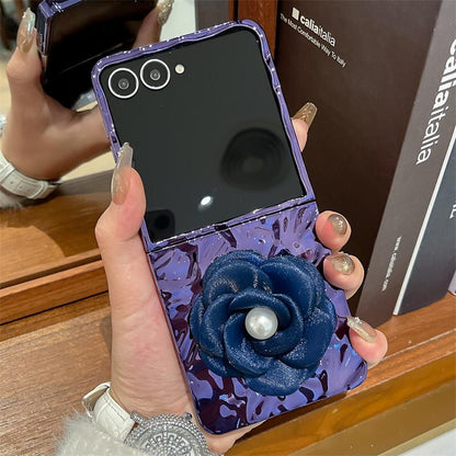 Royal Camellia Pearl Drop Flip-Fold Covers ThePhoneCart