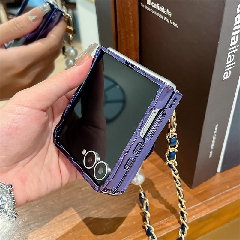 Royal Camellia Pearl Drop Flip-Fold Covers ThePhoneCart