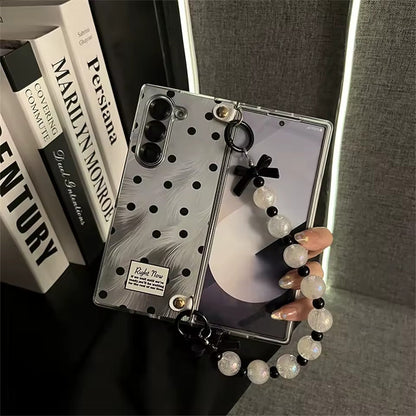 Retro Polka-Dot Glamour Samsung Fold Cover ThePhoneCart