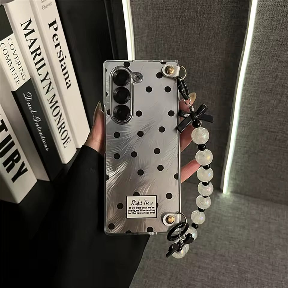 Retro Polka-Dot Glamour Samsung Fold Cover ThePhoneCart