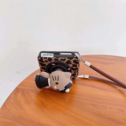 Leopard Print 3D Cat Samsung Flip Case ThePhoneCart