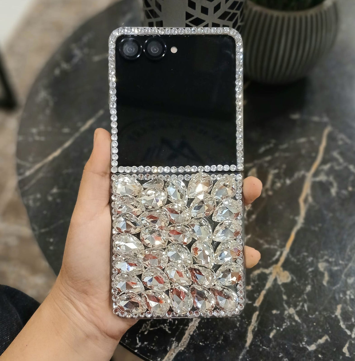 Luxury Rhinestone Samsung Flip Cover