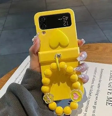 Cute Heart Samsung Flip Case - ThePhoneCart