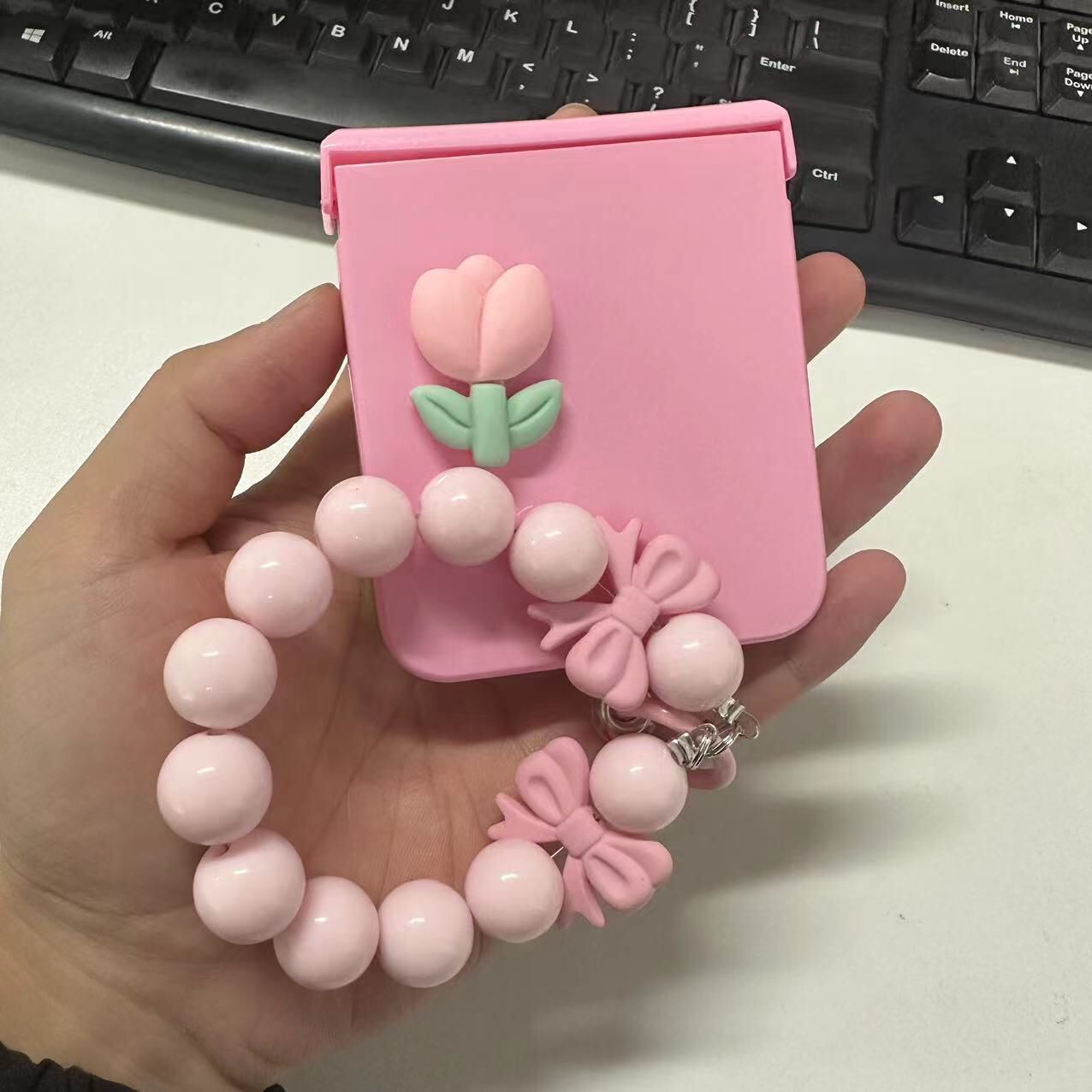 Gradient Pink Flower Samsung Case