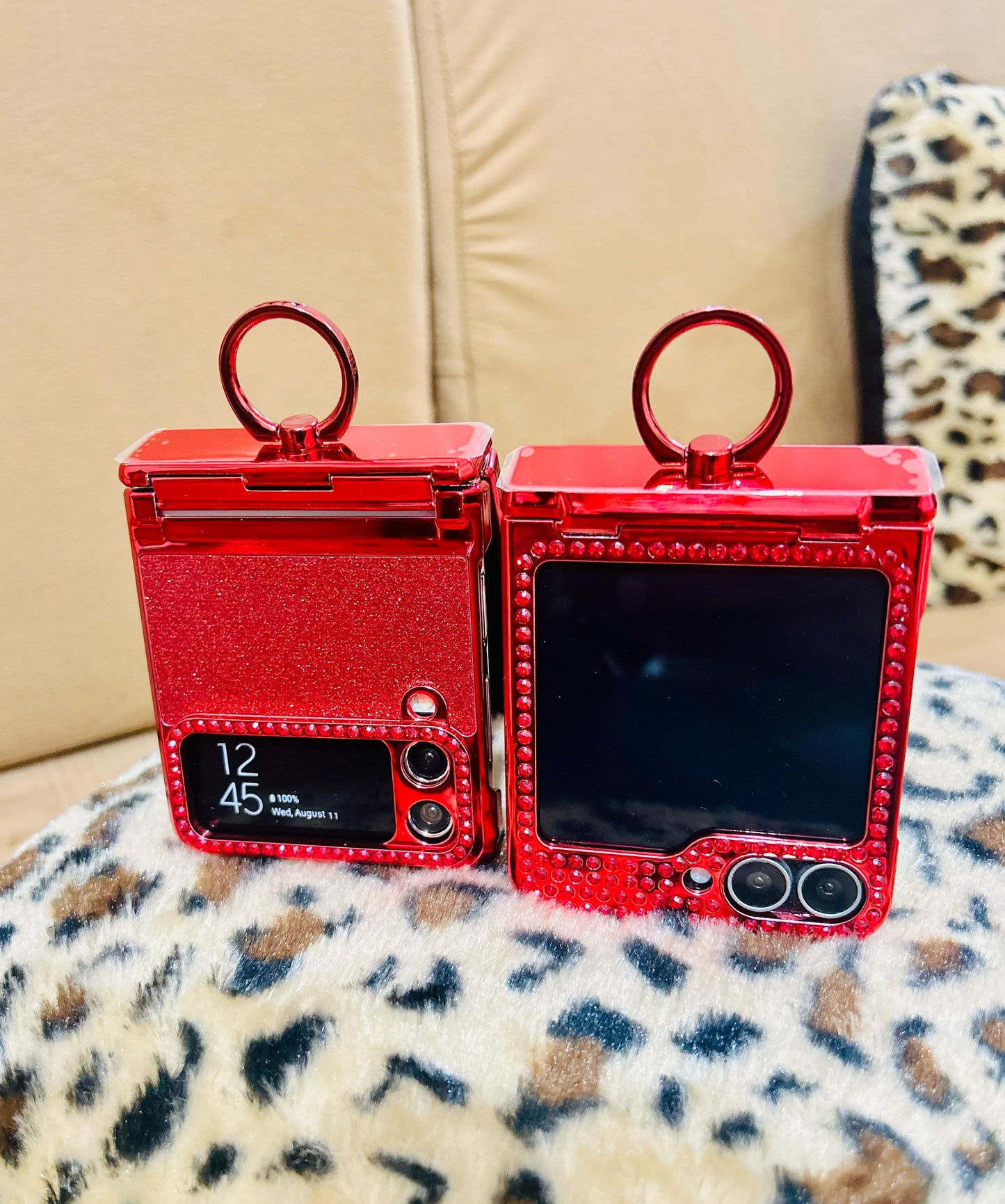 Red Glitter Bling Samsung Case