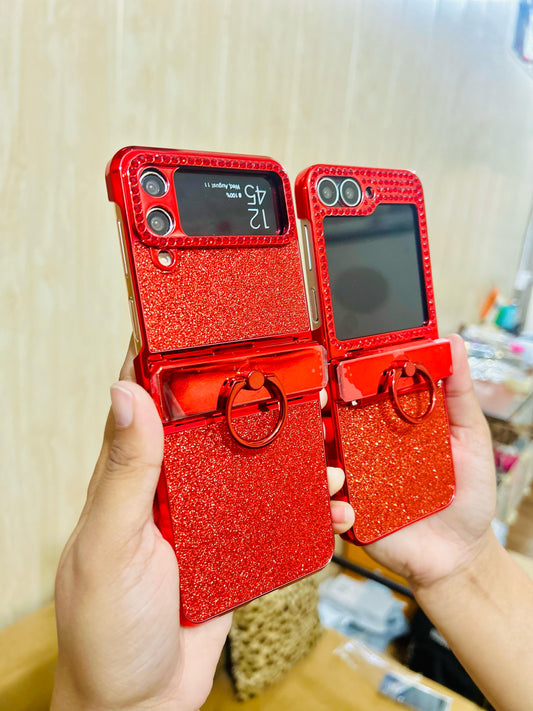 Red Glitter Bling Samsung Case