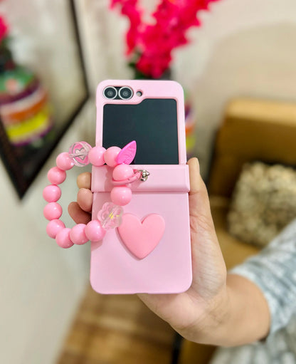 Cute Heart Samsung Flip Case - ThePhoneCart