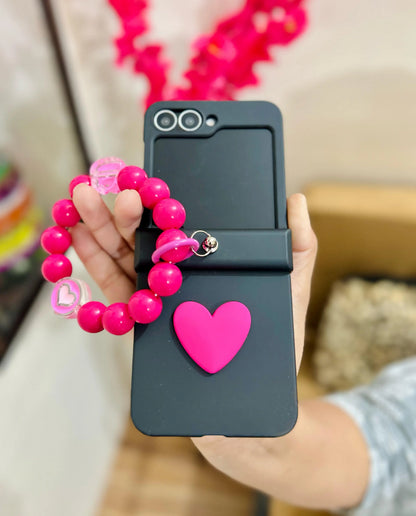 Cute Heart Samsung Flip Case - ThePhoneCart