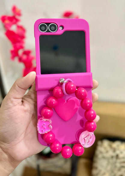 Cute Heart Samsung Flip Case - ThePhoneCart