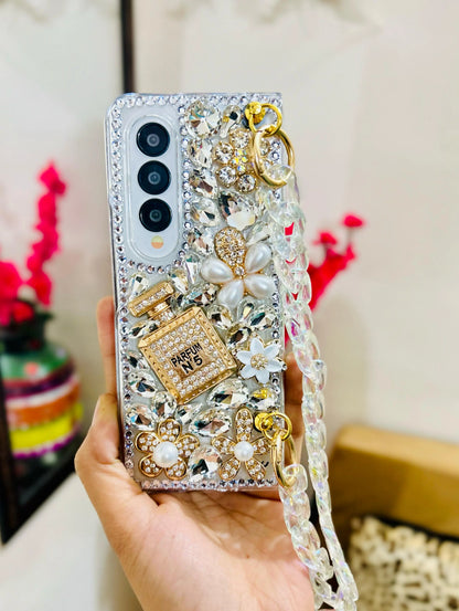 Rhinestone Crystal Samsung Fold Case - ThePhoneCart