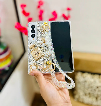 Rhinestone Crystal Samsung Fold Case - ThePhoneCart
