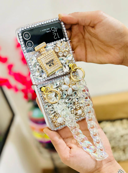 Rhinestone Crystal Samsung Flip Case - ThePhoneCart
