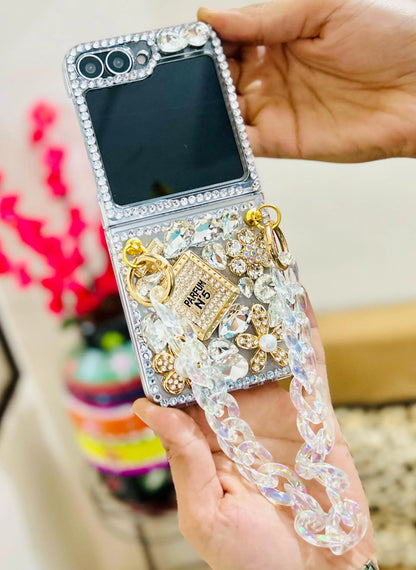 Rhinestone Crystal Samsung Flip Case - ThePhoneCart