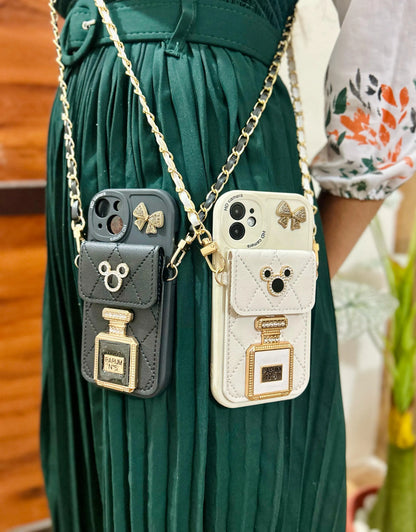 Luxury Pocket Chain iPhone Cover - ThePhoneCart