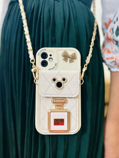 Luxury Pocket Chain iPhone Cover - ThePhoneCart