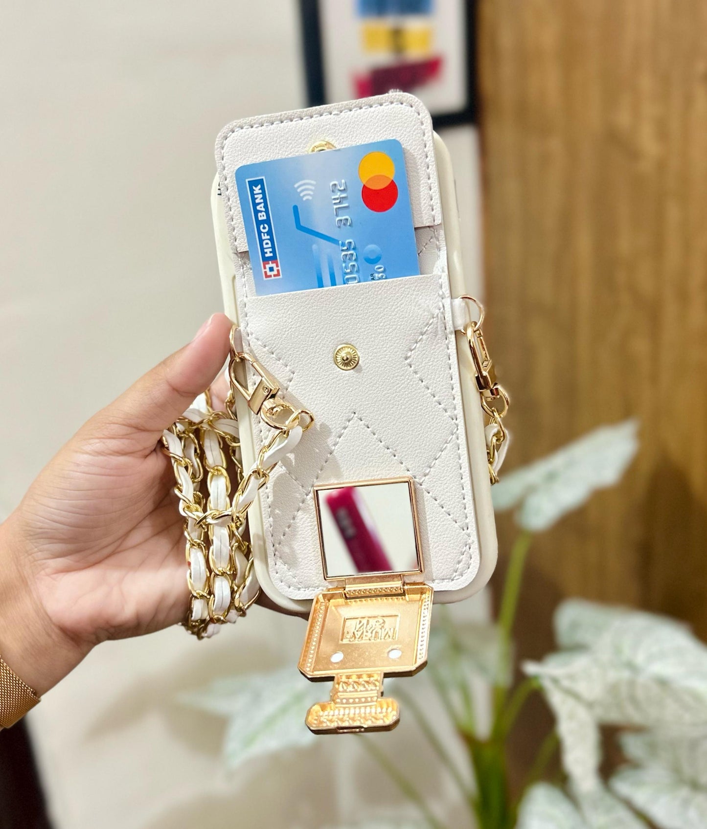 Luxury Pocket Chain iPhone Cover