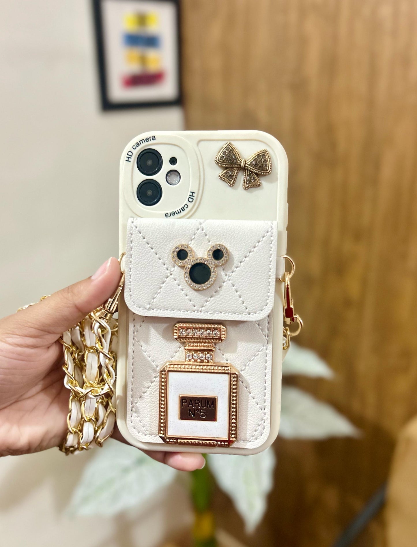 Luxury Pocket Chain iPhone Cover