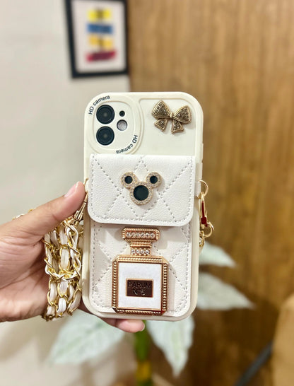 Luxury Pocket Chain iPhone Cover - ThePhoneCart