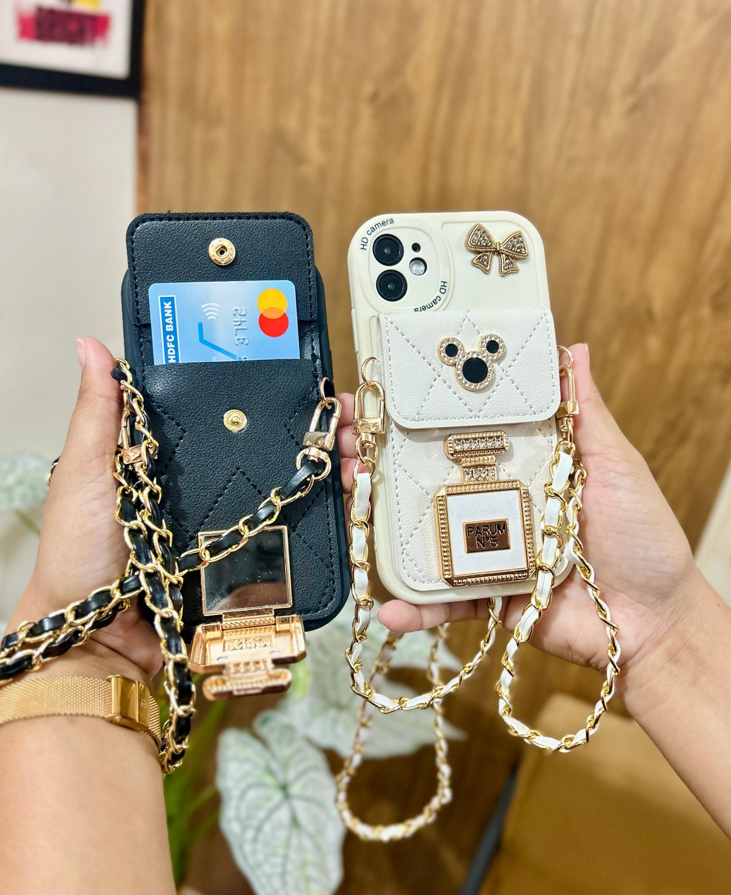 Luxury Pocket Chain iPhone Cover