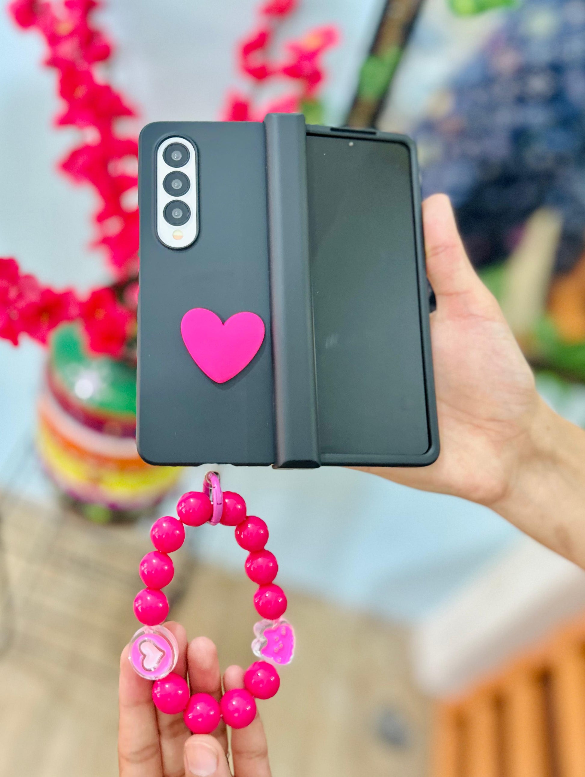 Cute Heart Samsung Fold Case - ThePhoneCart