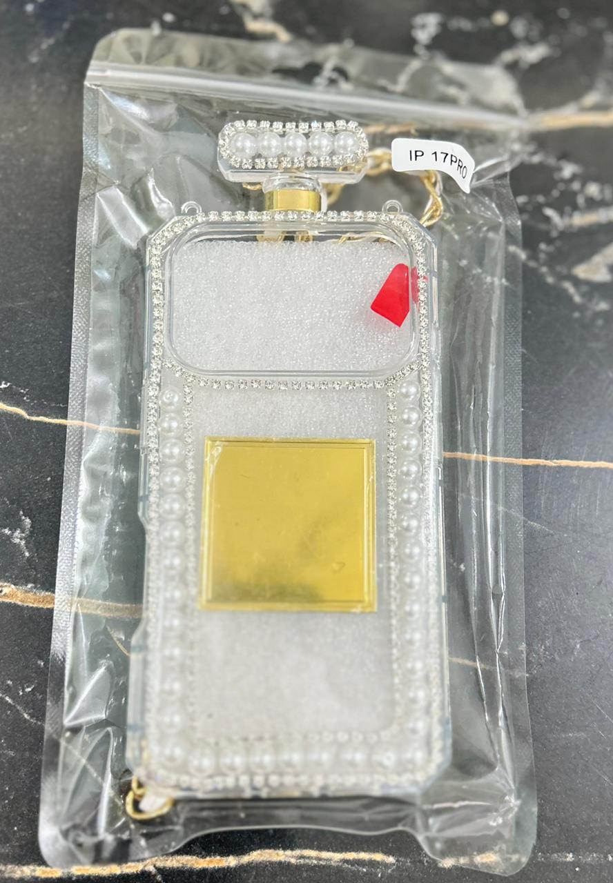 Transparent Pearl Chain Case
