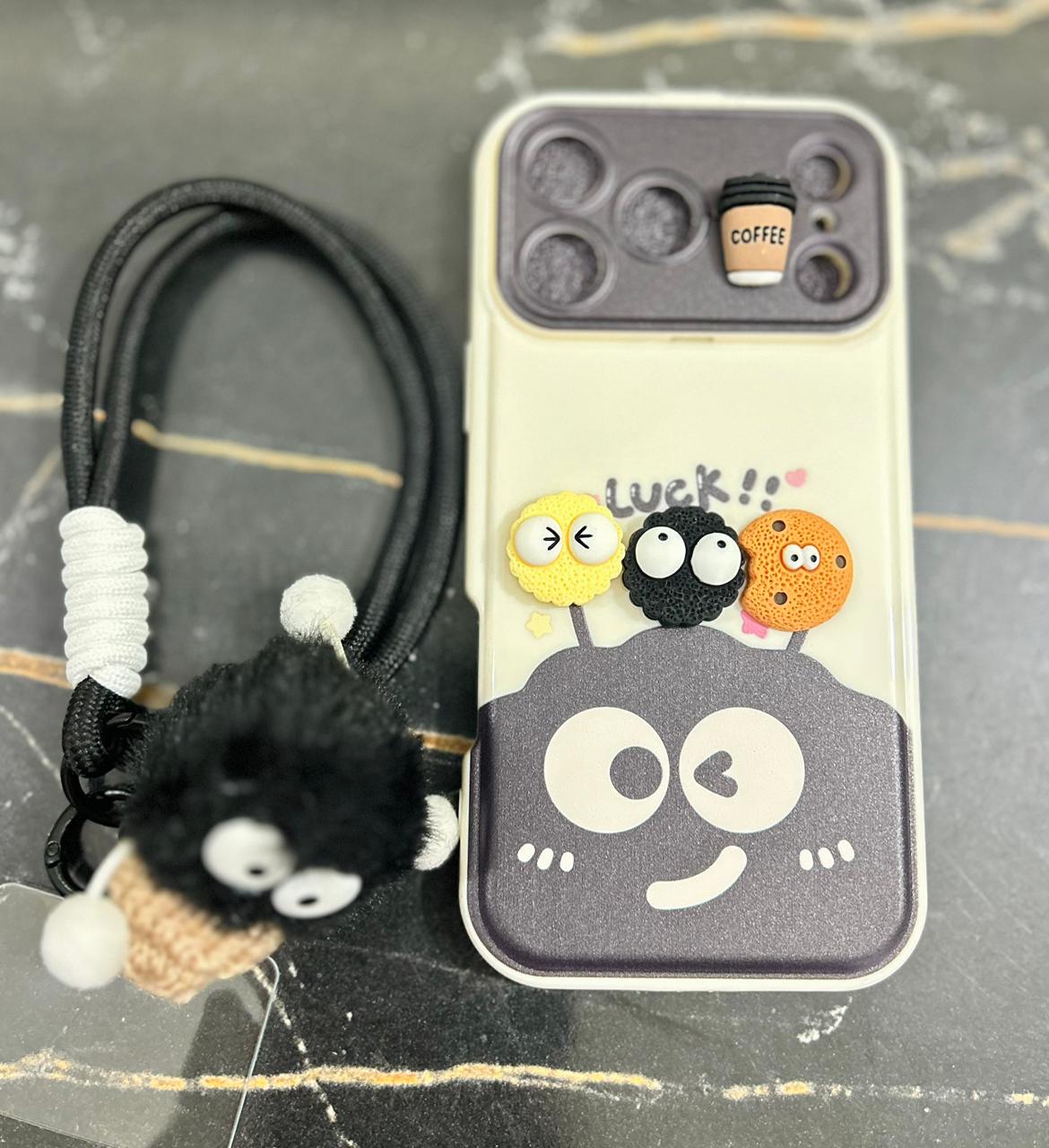 Black Charcoal Ball iPhone case