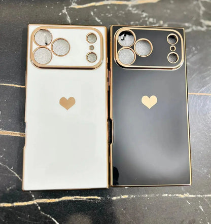 Glossy Square Love iPhone Cover ThePhoneCart